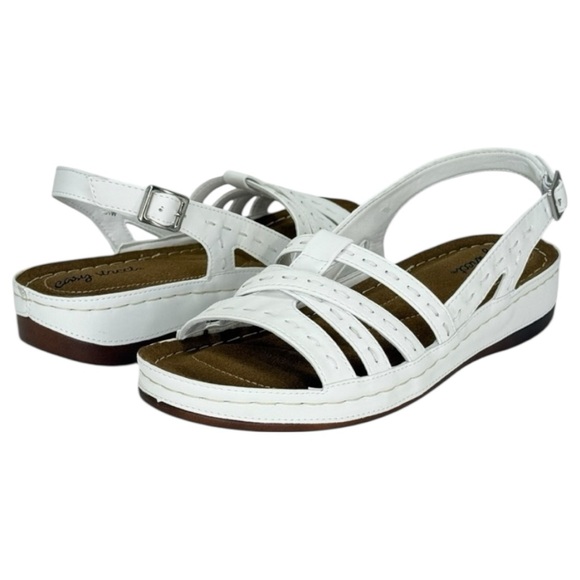 Easy Street Kehlani White Strappy Womens Sandals Size 7.5W - Picture 10 of 12